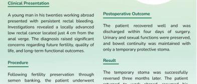 Young Patient with Advanced Low Rectal Cancer Successfully Treated with Robotic Sphincter-Preserving Surgery at Fortis Hospital Mulund