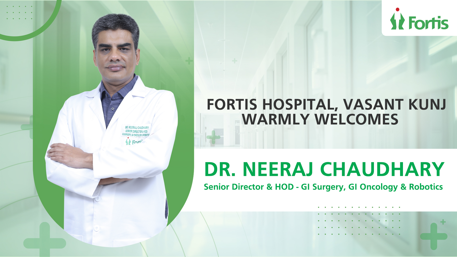 Dr Neeraj Chaudhary is best GI, GI Oncology & Robotics Surgeon in Delhi NCR renowned for his complex GI Surgery with Robotics Technology Treatment In India.