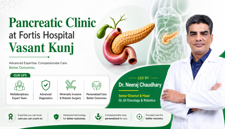 Pancreatic Clinic at Fortis Hospital Vasant Kunj