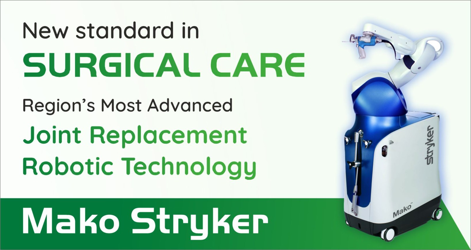 Region's Most Advanced Joint Replacement Robotic Technology