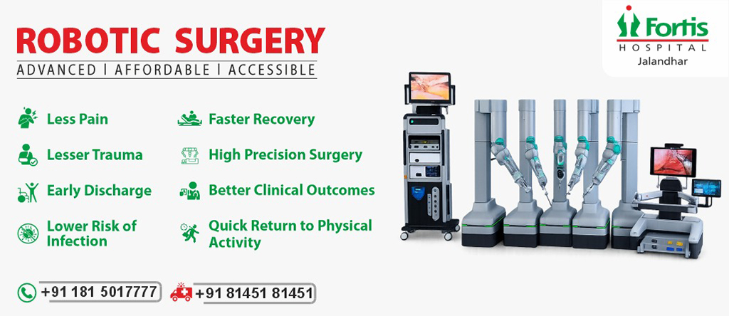 Robotic Surgery Banner Fortis Jalandhar