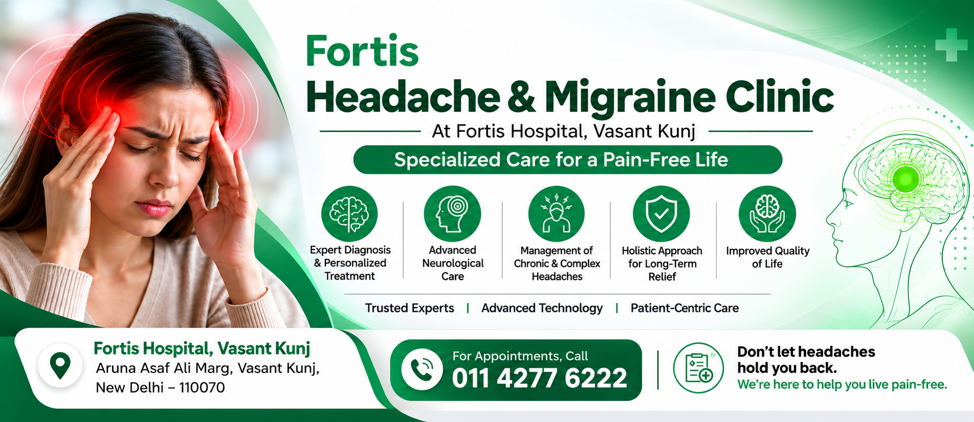 Headache & migraine Clinic Banner