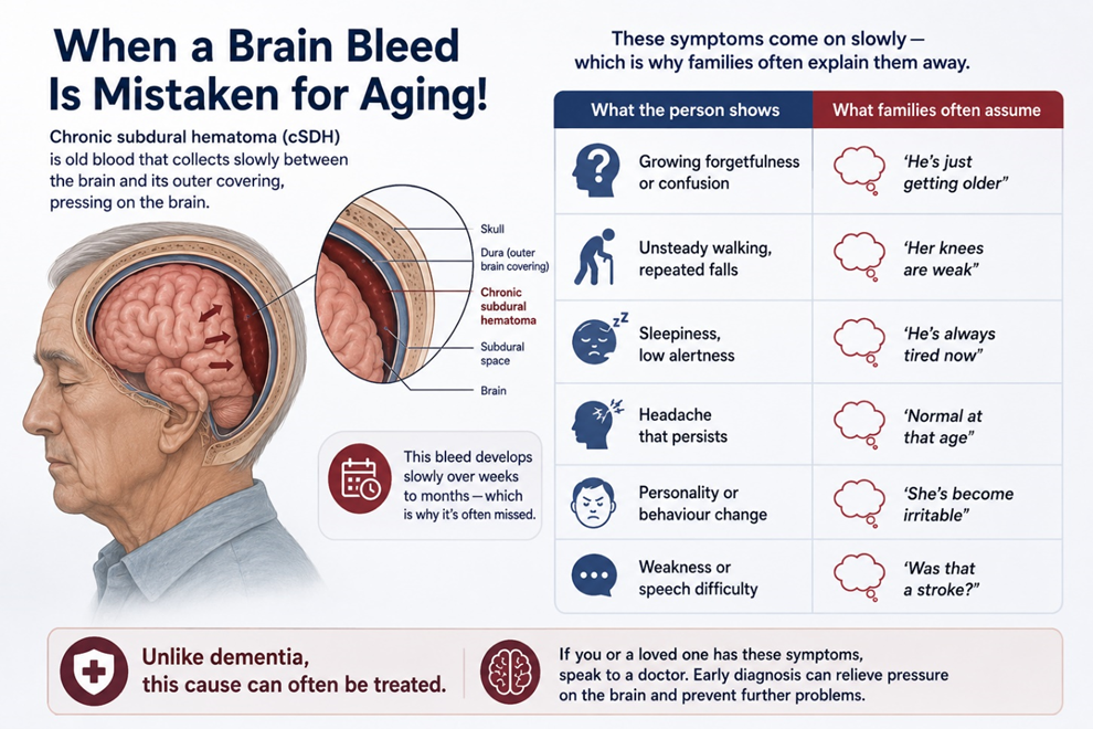 Figure 2: The symptoms are easy to explain away as ageing — which is why the diagnosis is often missed.