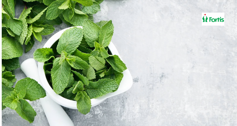 mint leaves for glowing skin