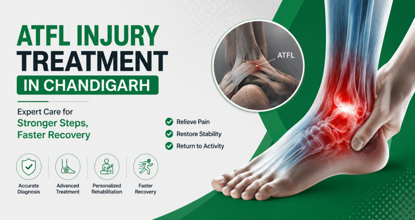 ATFL Tear Treatment in Chandigarh | Ankle Sprain Specialist – Dr. Chandan Narang, Fortis Mohali