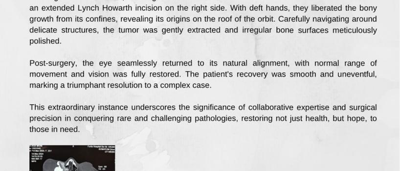 Unveiling a Rare Sino-Orbital Ossified Tumor