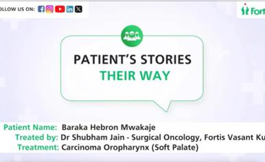 Baraka Hebron Mwakaje shares his treatment journey under the care of Dr. Shubham Jain