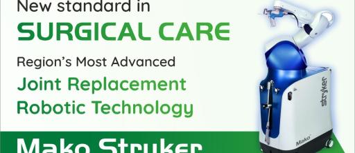Region's Most Advanced Joint Replacement Robotic Technology