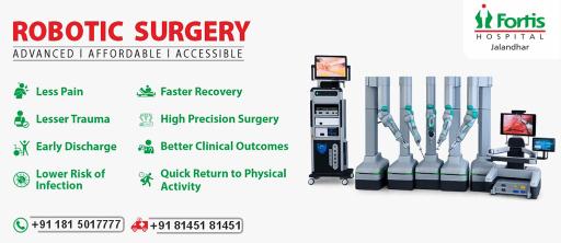 Robotic Surgery Banner Fortis Jalandhar