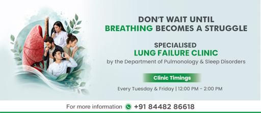 Lung Failure Clinic led by Dr Vikas Maurya at Fortis Hospital Shalimar Bagh