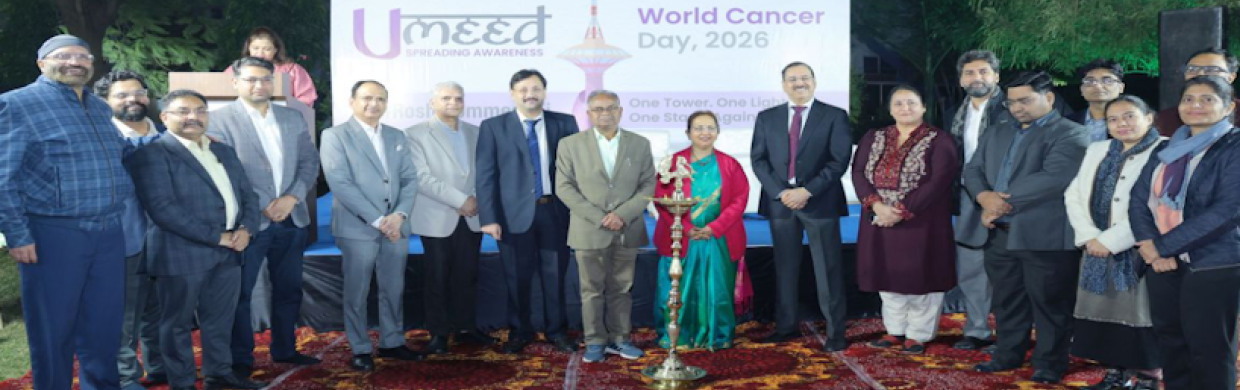 On World Cancer Day 2026, Fortis Hospital, Shalimar Bagh, in partnership with Prasar Bharati, illuminated Delhi’s tallest landmark — the iconic Pitampura TV Tower — in purple, the global colour of cancer awareness.