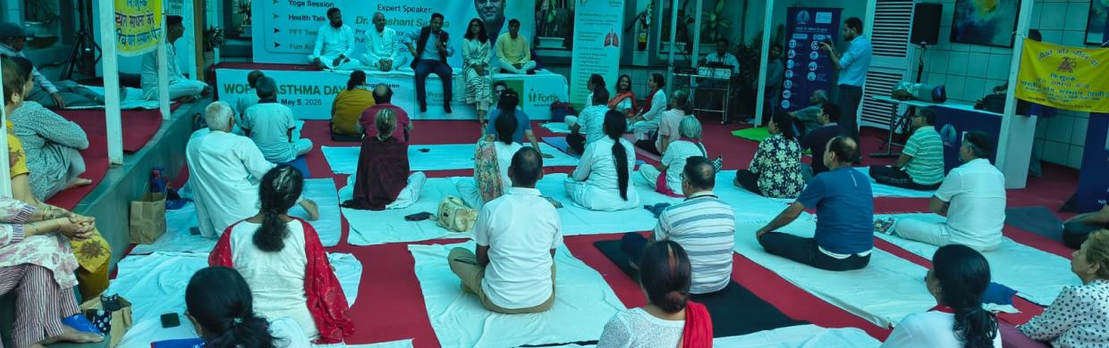 World Asthma Day, Fortis Flt. Lt. Rajan Dhall Hospital organized a special awareness program