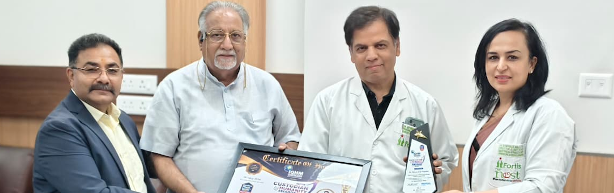 Dr. Nityanand Tripathi Recognised as Best Cardiology & Electrophysiology Expert in Delhi NCR at Custodian of Humanity Awards 2026