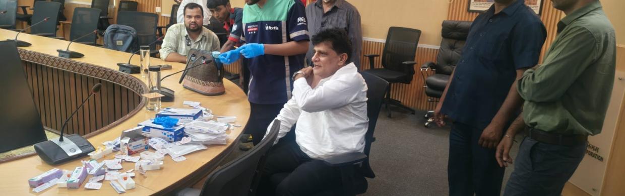 Flu Vaccination Drive for employees of the Central Warehousing Corporation (CWC), a Public Sector Undertaking (PSU)